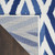 7' X 10' Ivory and Blue Geometric Distressed Non Skid Area Rug