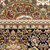 10' Ivory Brown And Black Medallion Runner Rug With Fringe