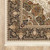 10' Ivory Brown And Black Medallion Runner Rug With Fringe