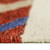 3' X 5' Beige Blue And Red Wool Abstract Geometric Handmade Area Rug With Fringe