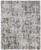 7' X 10' Ivory Green and Blue Abstract Power Loom Area Rug