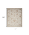 8' X 10' Cream Floral Power Loom Distressed Area Rug With Fringe
