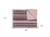 50" X 70" Pink And Black Cotton Quilted Chevron Plush Throw Blanket