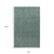 6' X 9' Light Blue Wool Hand Tufted Area Rug