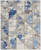 8' X 10' Ivory Blue and Gray Abstract Non Skid Area Rug