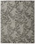 8' X 10' Gray and Silver Floral Hand Tufted Area Rug