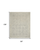 8' X 12' Navy Blue and Ivory Wool Abstract Area Rug