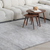 5' X 8' Gray Abstract Non Skid Area Rug