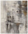 5' X 8' Ivory Gray and Brown Abstract Power Loom Area Rug