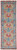 8' Blue Red and Yellow Wool Oriental Hand Knotted Runner Rug