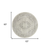 5' Ivory And Gray Floral Medallion Distressed Round Rug
