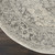 5' Ivory And Gray Floral Medallion Distressed Round Rug