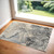 3' X 5' Gray Beige and Ivory Abstract Area Rug