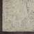 8' Ivory and Gray Wool Geometric Runner Rug