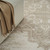 8' X 10' Beige and Ivory Medallion Power Loom Distressed Area Rug