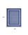 7' X 10' Ivory and Navy Blue Geometric Distressed Non Skid Area Rug