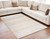 5' X 8' Cream and Beige Abstract Area Rug