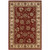 2' X 3' Red And Ivory Oriental Area Rug