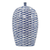 Fish Print Oval Ceramic Table Vase