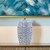 Fish Print Oval Ceramic Table Vase
