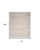 6' X 9' Ivory and Light Brown Abstract Washable Area Rug