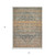 5' X 7' Orange Beige And Gray Oriental Hand Woven Area Rug With Fringe