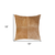 Set of Two 18" Tan Cowhide Throw Pillows