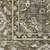 8' Ivory And Gold Medallion Runner Rug With Fringe