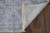 9' X 12' Blue and Ivory Abstract Hand Woven Distressed Area Rug With Fringe