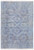 9' X 12' Blue and Ivory Abstract Hand Woven Distressed Area Rug With Fringe