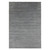 5' X 8' Silver And Blue Wool Striped Hand Woven Area Rug