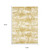 2' X 3' Gold And Ivory Abstract Area Rug