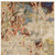 7' X 10' Beige Pink And Yellow Abstract Area Rug With Fringe