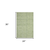 2' X 3' Green And Light Green Wool Striped Hand Tufted Area Rug
