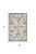 4' X 6' Cream and Gray Floral Medallion Distressed Area Rug