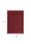 7' X 10' Red Black and Ivory Floral Vines Power Loom Area Rug