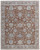 8' X 10' Red Blue and Ivory Floral Power Loom Worn Faded Area Rug With Fringe