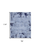7' X 10' Light Blue and Black Abstract Power Loom Area Rug