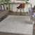 4' X 6' Gray and Dark Gray Floral Medallion Power Loom Area Rug