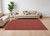 8' X 10' Red and Tan Hand Woven Area Rug