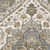 2' X 3' Ivory And Gold Medallion Distressed Area Rug With Fringe