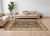 6' X 9' Gold Brown and Tan Wool Oriental Hand Knotted Area Rug