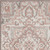 8' Ivory and Red Floral Non Skid Runner Rug