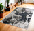 4' X 6' Ivory Black and Taupe Abstract Power Loom Area Rug