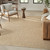 9' X 12' Beige Jute Hand Woven Area Rug