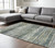 10' X 13' Green And Blue Geometric Area Rug