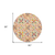 8' Ivory Red And Orange Wool Floral Hand Tufted Round Rug