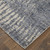 2' X 3' Gray Ivory and Blue Abstract Hand Woven Worn Faded Area Rug