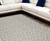 8' X 10' Gray and Ivory Floral Vines Power Loom Area Rug