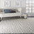 8' X 10' Gray and Ivory Floral Vines Power Loom Area Rug